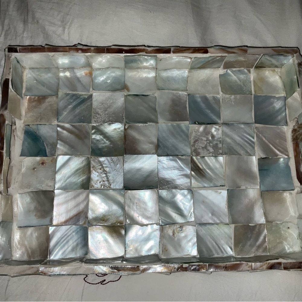 Mother of Pearl Mosaic Tray